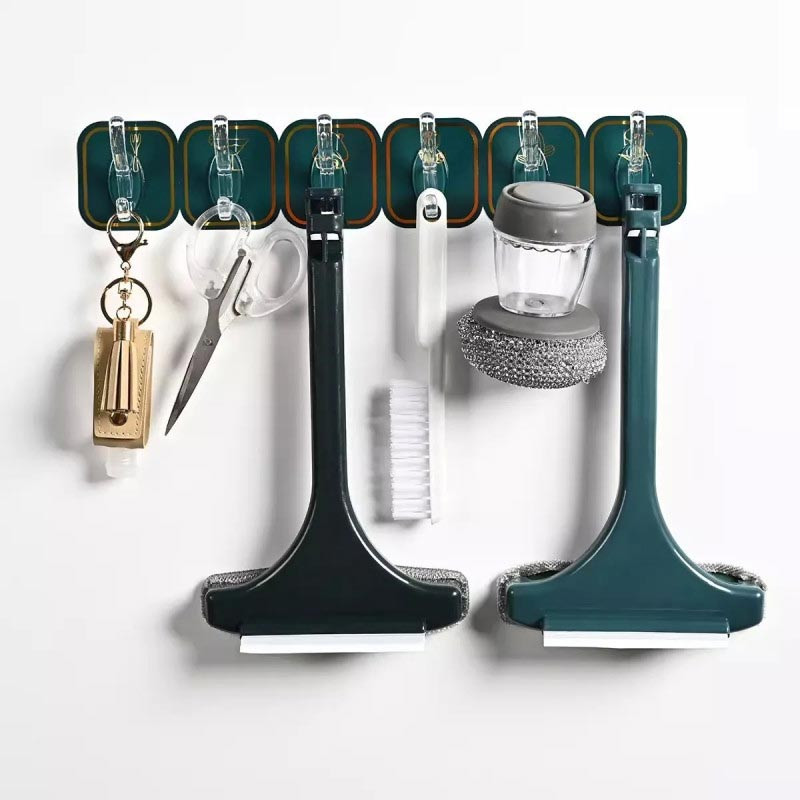 Six Raw Plastic Hook 2 Set = 12 Pcs