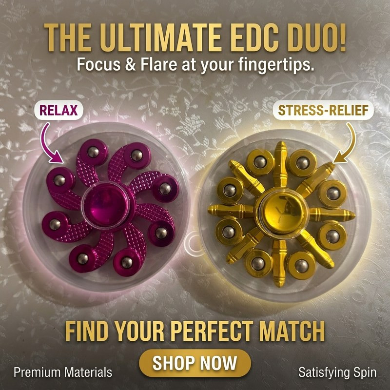 Premium Metallic Fidget Spinners