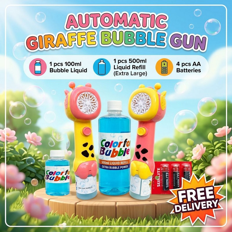 Automatic Giraffe Bubble Gun